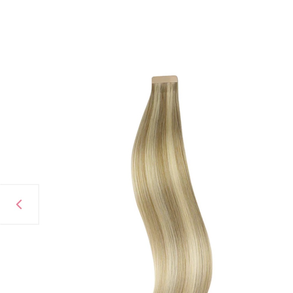 Light blonde highlights-tape in hair extensions (total 150 grams)